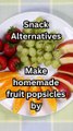 Satisfy your sweet tooth with a natural treat. #DIYSnacks #FruitPopsicles