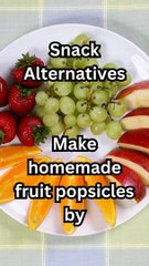 Satisfy your sweet tooth with a natural treat. #DIYSnacks #FruitPopsicles