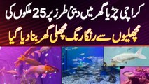 Karachi Zoo Me 25 Countries Ki Fishes Se Colorful Fish House Bana Diya Gaya | Karachi Zoo Fish House