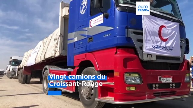Guerre entre le Hamas et Israël : les premiers camions d’aide humanitaire sont arrivés à Gaza