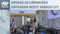 Ajuda humanitária cruza fronteira de Rafah
