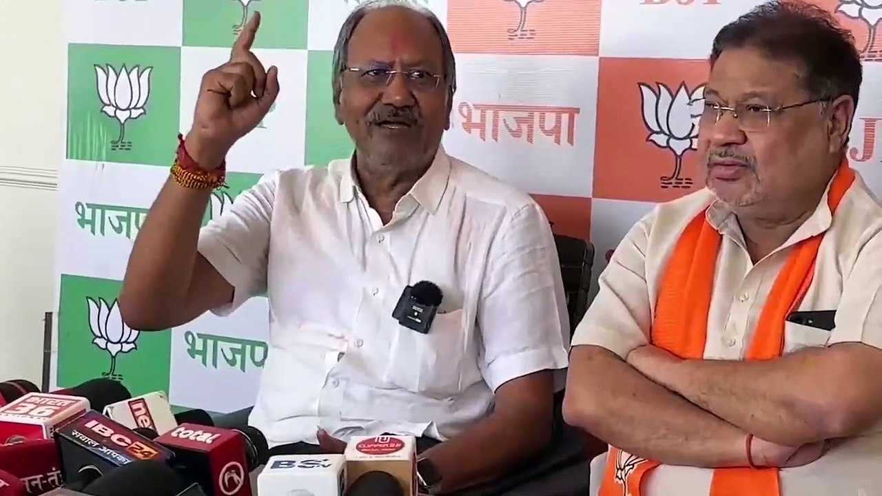 भाजपा के पूर्व मंत्री बृजमोहन अग्रवाल ने कांग्र...