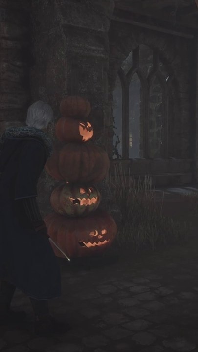 Ambiance festive a #poudlard  bienvenue dans le theme #halloween  sur #hogwartslegacy  #hogwarts