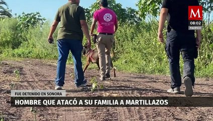 Detienen a hombre que asesinó a sus hijas y suegra con un martillo en Sonora
