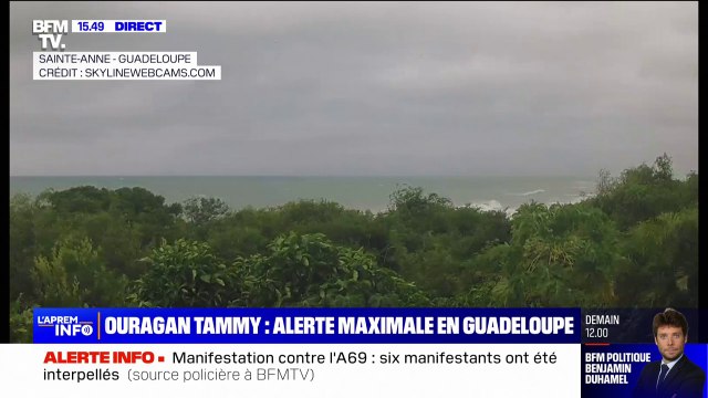 Ouragan Tammy: la Guadeloupe placée en vigilance violet , les habitants appelés à se confiner