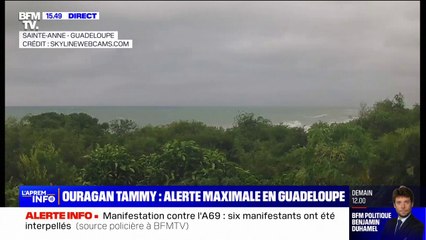 Ouragan Tammy: la Guadeloupe placée en vigilance "violet", les habitants appelés à se confiner