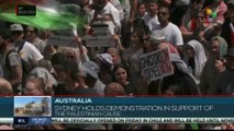 Sydney holds demonstration in support of the Palestinian cause
