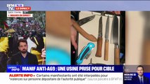 Manifestation contre l'A69: des armes saisies sur des manifestants radicaux en marge du cortège