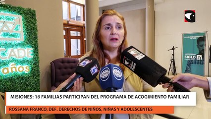 16 familias participan del programa de acogimiento familiar en Misiones