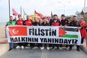 Samsun'da İHH tarafından 'Büyük Filistin Yürüyüşü' düzenlendi