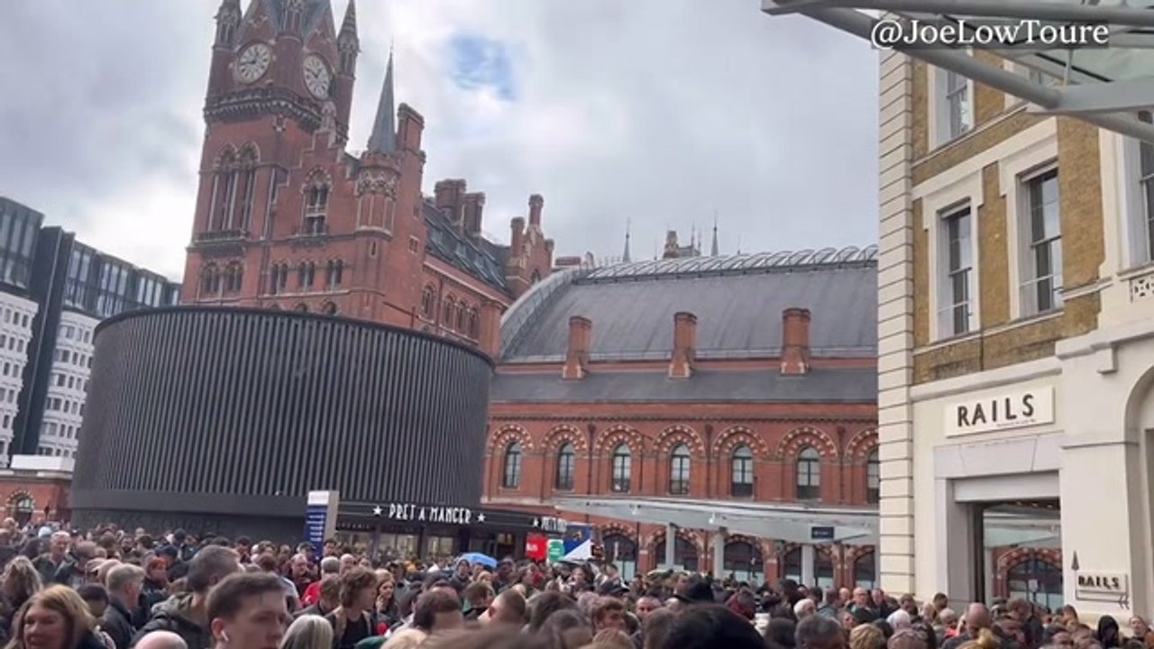 King's Cross station closed due to 'overcrowding' amid Storm Babet