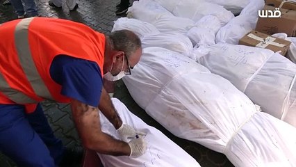 دفن مجهولي الهويّة في مدفن جماعي مؤقت