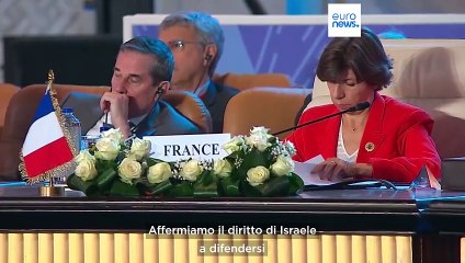 Egitto, il summit per la pace in Medio Oriente. Al Sisi: "Due Stati, ora"
