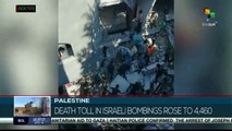 Palestinian death toll in Israeli bombardment rises to 4,460