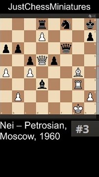 LIvo Nei beats Petrosian with the Mayet checkmate