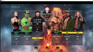 WWE BOBBY LASHLEY, SAMI ZAYN & EDGE vs THE ROCK, JOHN CENA & ROMAN REIGNS
