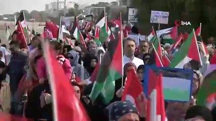 Une marche de soutien à la Palestine a eu lieu à Samsun