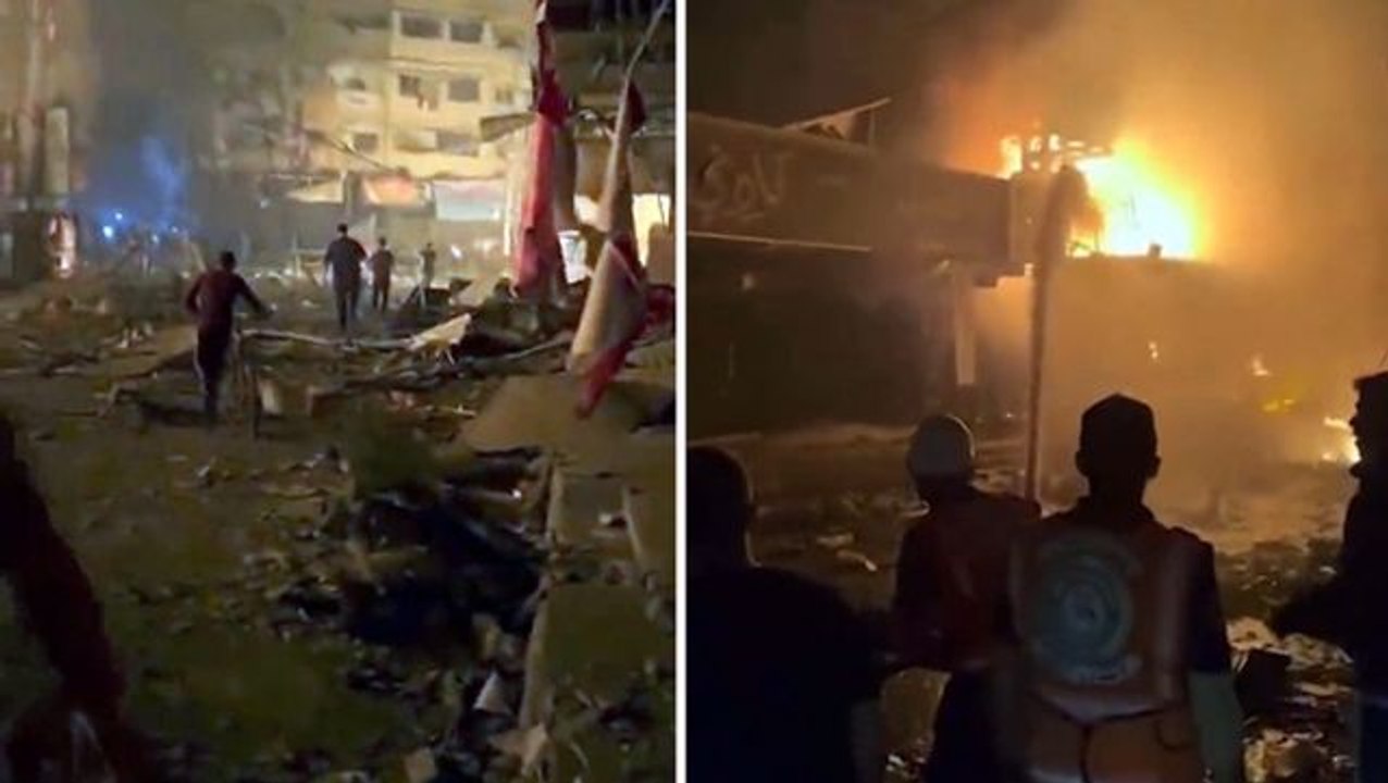 Son Dakika: İsrail Gazze'de pazar yerini bombaladı: Çok sayıda can kaybı var