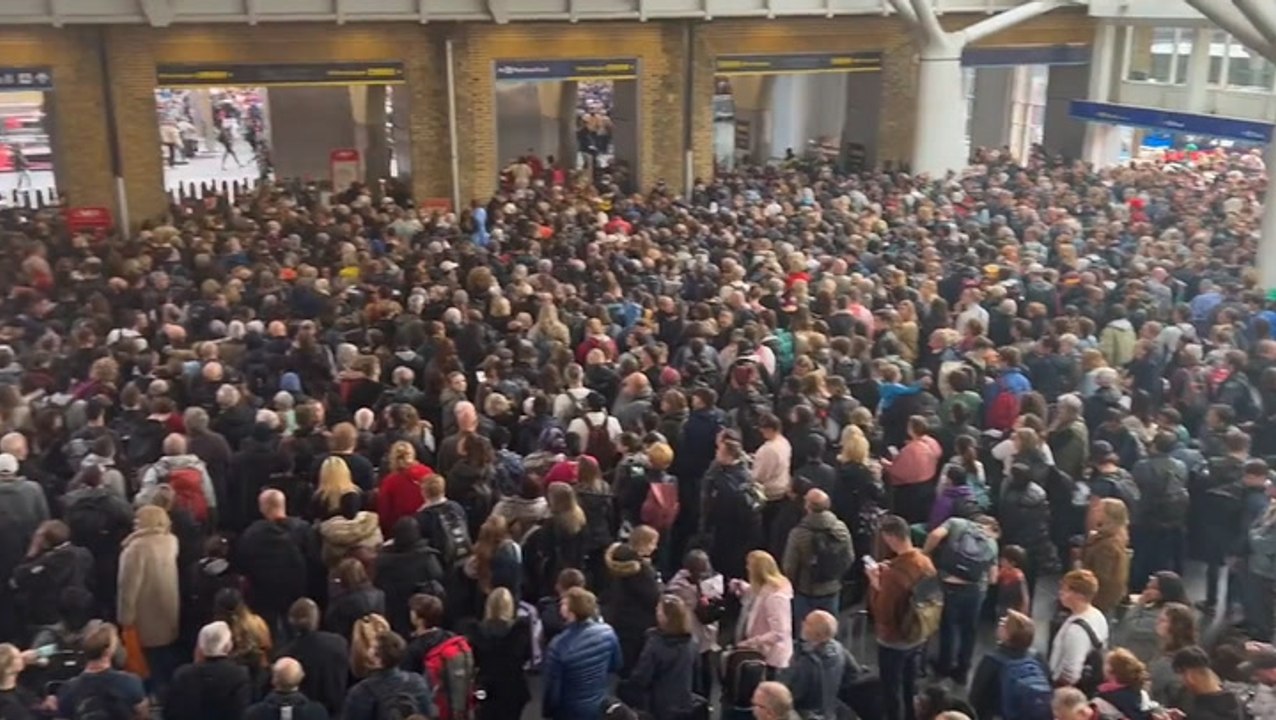 Travellers stranded in King’s Cross as station forced to close amid Storm Babet disruption
