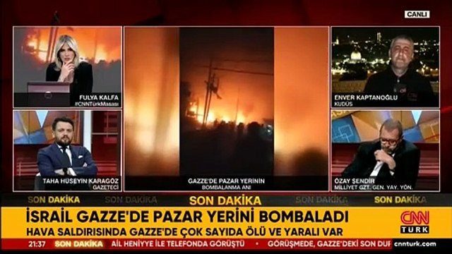 İsrail Gazze'de pazar yerini bombaladı: Çok sayıda ölü ve yaralı var