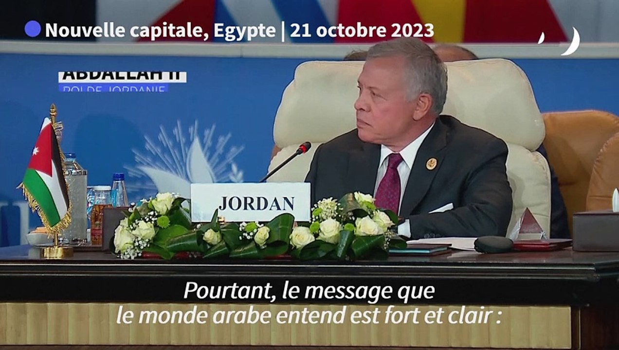 Le message de la communauté internationale au monde arabe est "dangereux": roi de Jordanie