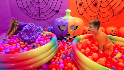 Diana and Roma Purple VS Orange Challenge