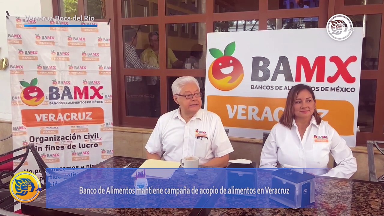 Banco de Alimentos mantiene campaña de acopio de alimentos en Veracruz