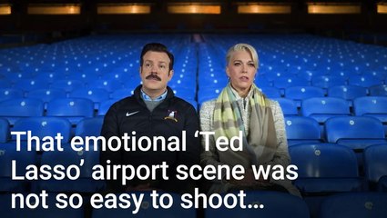 Tải video: 'Ted Lasso' Director On Ted And Rebecca’s Goodbye And Why Hannah Waddingham Might've Been A Little Annoyed With Him While Filming It