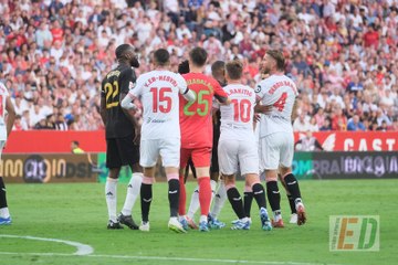La tangana en el Sevilla - Real Madrid