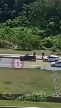 Vídeo mostra momento de fuga dos detentos em carro de luxo pela Avenida Gal Costa