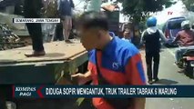 Truk Trailer Tabrak 6 Warung di Semarang, Ini Pengakuan Sopir!