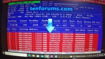 Errores de pantalla azul por Memoria RAM dañada
