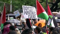 Thousands of Palestinian supporters rally in Melbourne