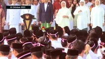 [FULL] Jokowi Turut Nyanyikan Mars 'Ya Lal Wathon' di Peringatan Hari Santri 2023