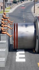 Cars Bollard Wall Crash – BeamNG.drive