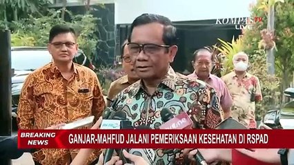 Download Video: Mahfud MD Ungkap Kondisi Jelang Tes Kesehatan Capres-Cawapres di RSPAD