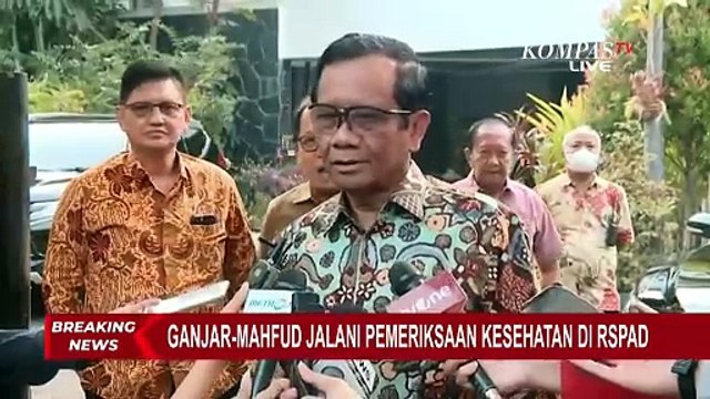 Mahfud MD Ungkap Kondisi Jelang Tes Kesehatan Capres-Cawapres di RSPAD