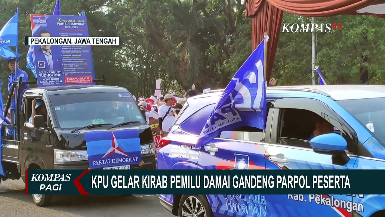 KPU Pekalongan Gelar Kirab Pemilu Damai, Gandeng Seluruh Parpol Peserta!