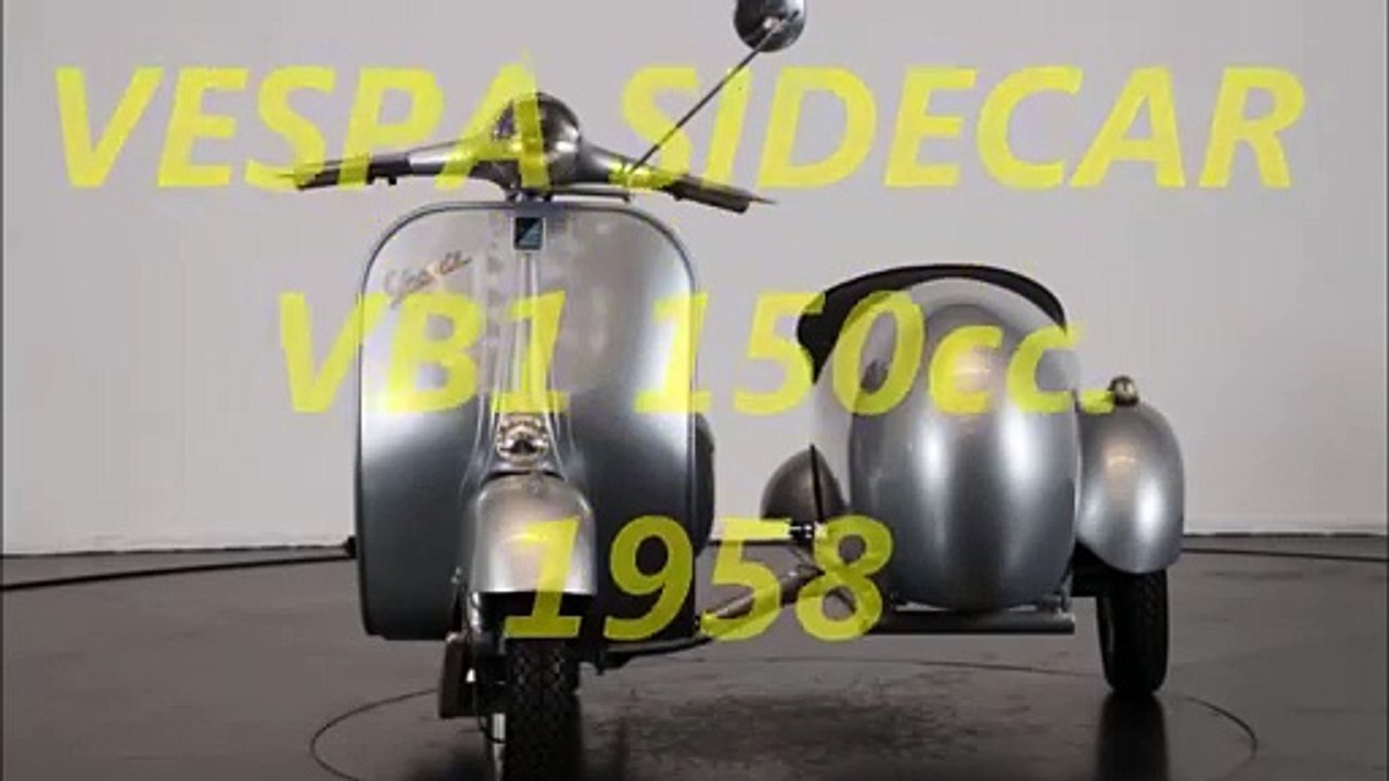 Vespa Sidecar VB1 150 cc   1958