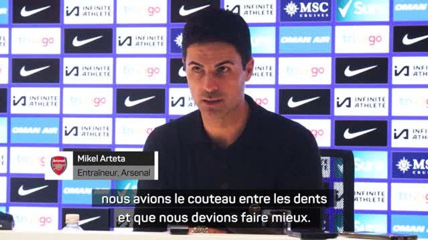 Mikel Arteta a aimé la réaction de son équipe