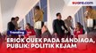 Momen Erick Thohir Melengos Ketemu Sandiaga Uno, Publik: Politik Emang Sekejam Itu