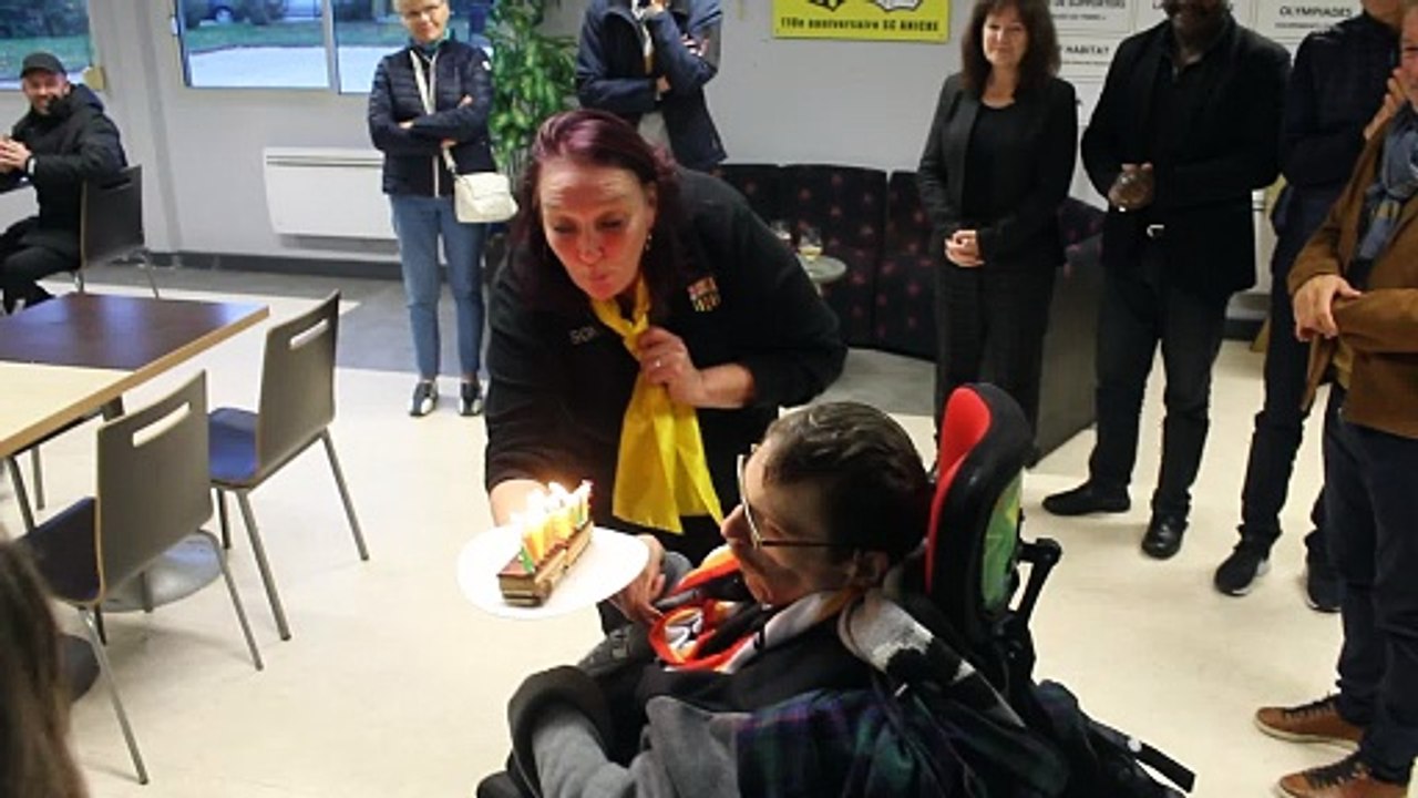 C'était l'anniversaire à Joël ce samedi, une belle réception pour le fidèle supporter du SCA et du RC Lens