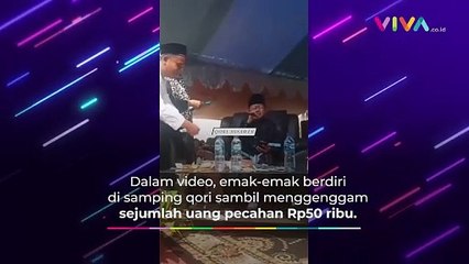 Emak-emak Hujani Qori dengan Uang saat Lantunkan Al Quran