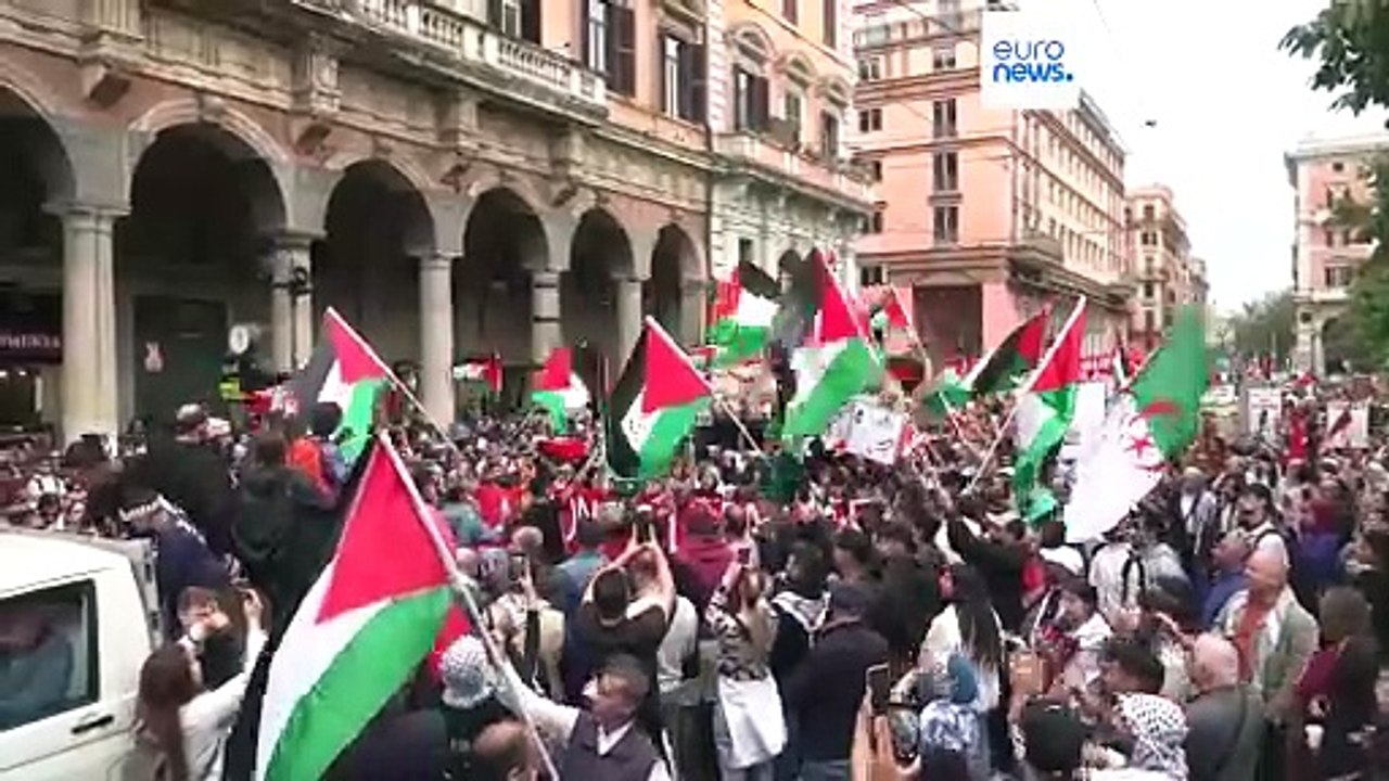 Europaweit bekunden Menschen Solidarität mit palästinensischer Bevölkerung