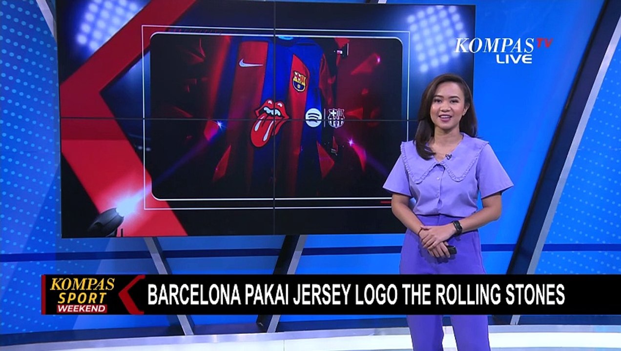 Jumpa Real Madrid, Barcelona Kenakan Jersey Logo The Rolling Stones