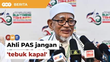 Jangan ‘tebuk kapal’ jatuh kerajaan PAS, Hadi ingatkan ahli