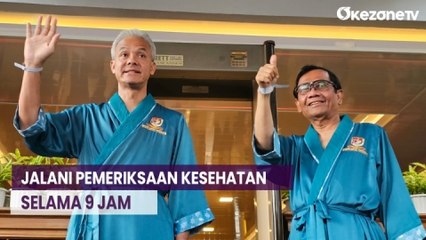 Ganjar-Mahfud MD Usai Jalani Pemeriksaan Kesehatan di RSPAD selama 9 Jam