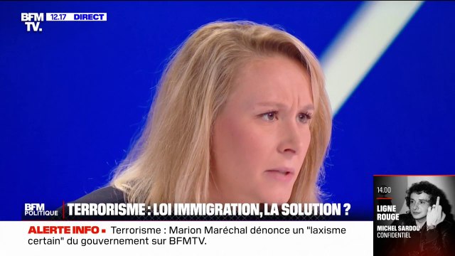 Marion Maréchal souhaite une réforme constitutionnelle sur le sujet de l'immigration