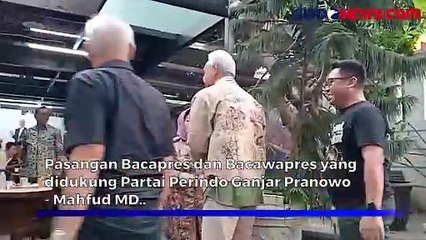 Usai Pemeriksaan Kesehatan, Ganjar-Mahfud MD Kunjungi Media Center dan Disuguhi Jamu Tradisional