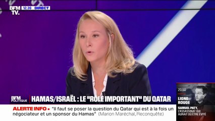 Israël/ Gaza: Marion Maréchal affirme que "le Qatar est le sponsor du Hamas"